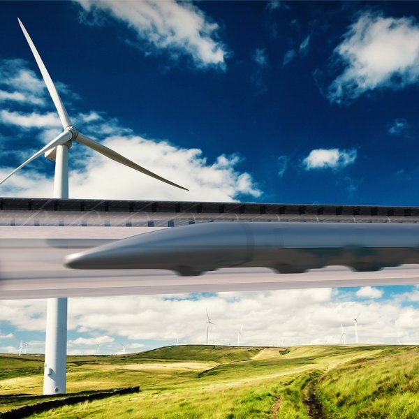 Дизайн, идея, концепт, транспорт, электродвигатель, поезд, путешествия, Перспективы развития вакуумной транспортной системы Hyperloop 